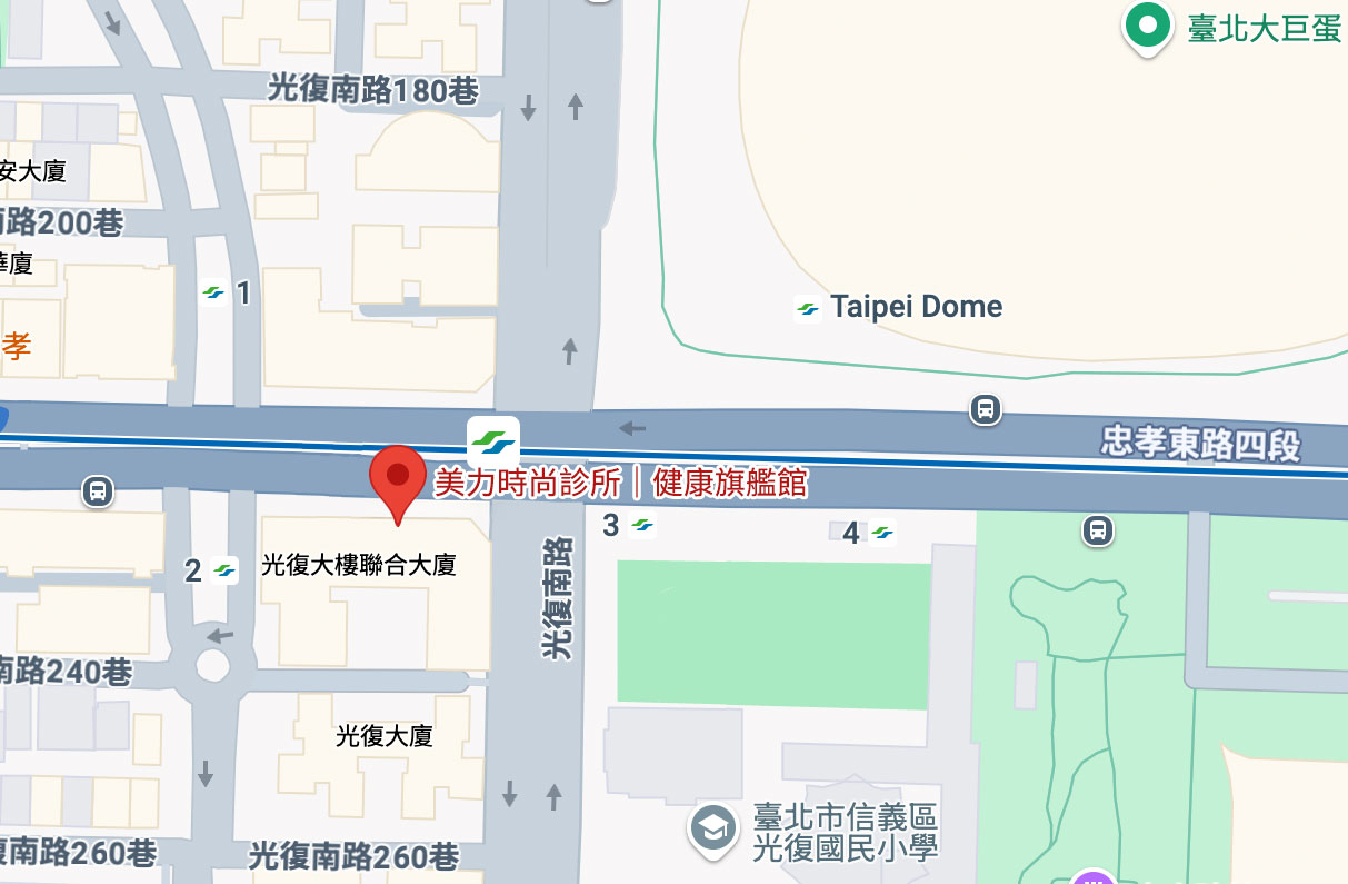 美力時尚診所x健康旗艦店地圖