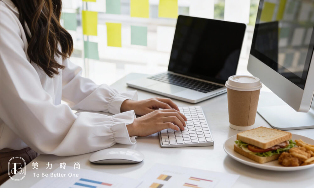 上班族日常:久坐、外食、手搖飲