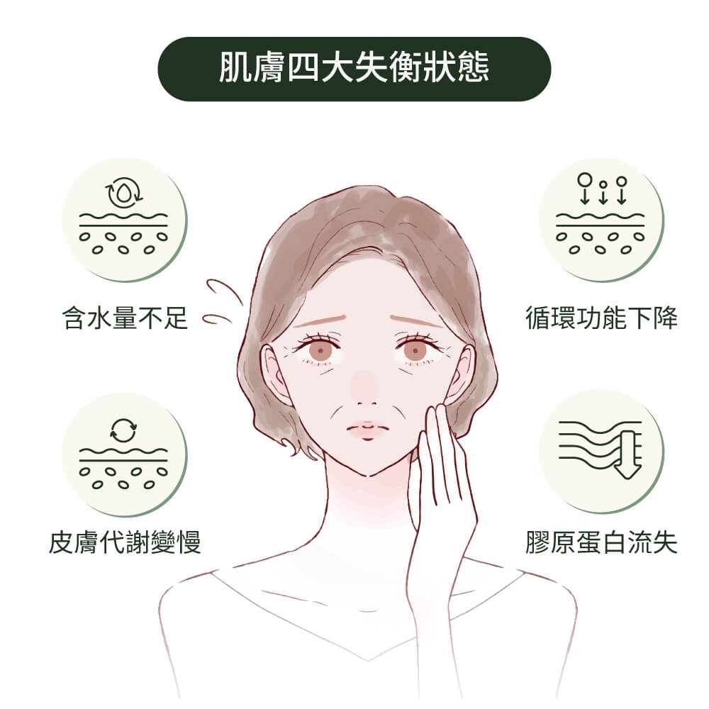 肌膚四大失衡狀態
