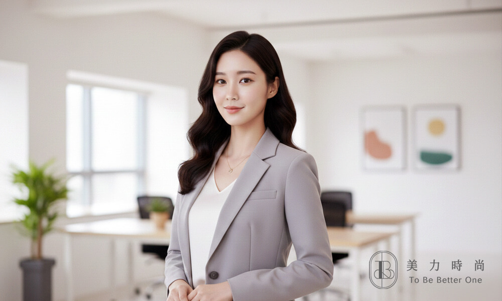 狀態極佳展現自信的OL女子