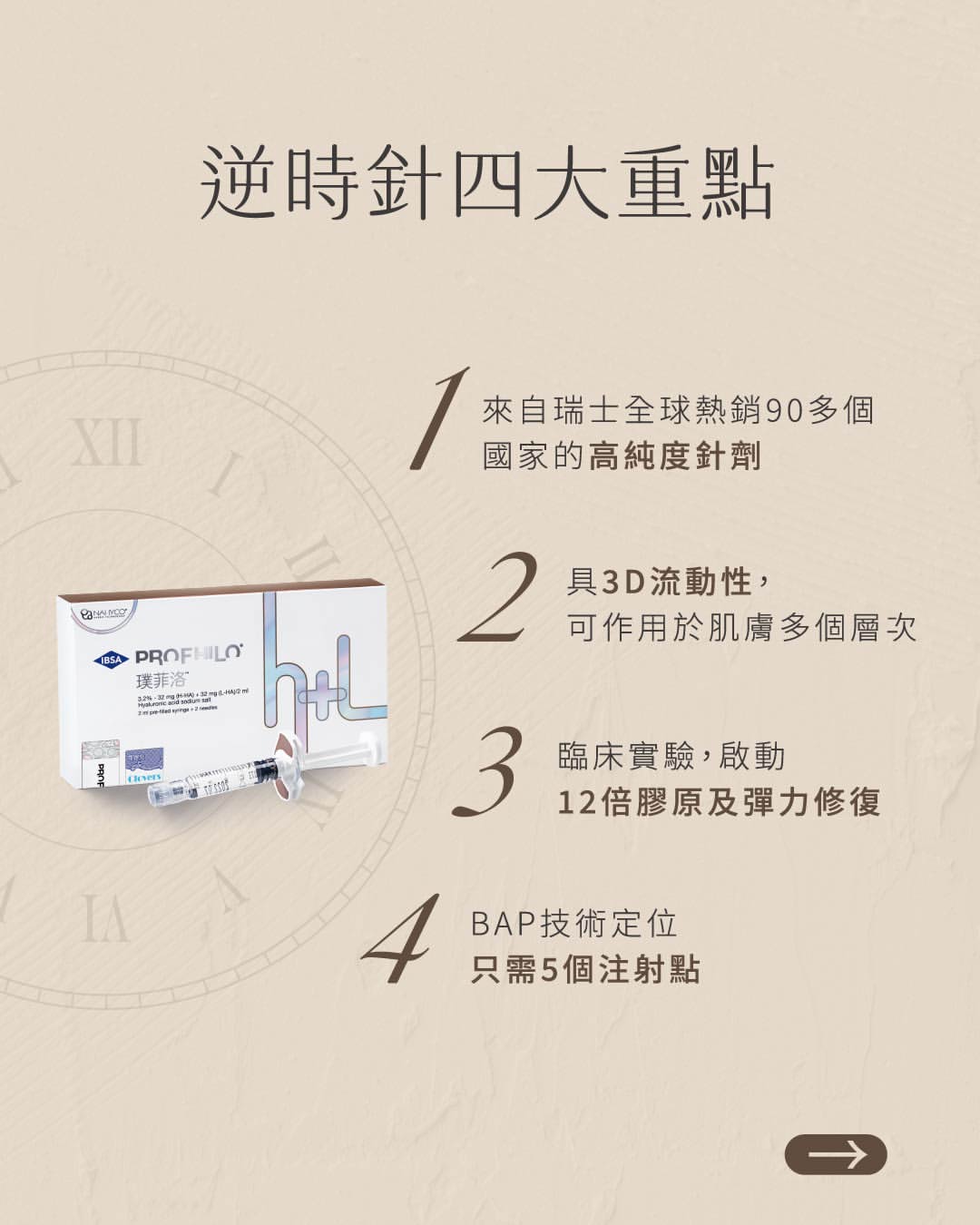 逆時針四大重點