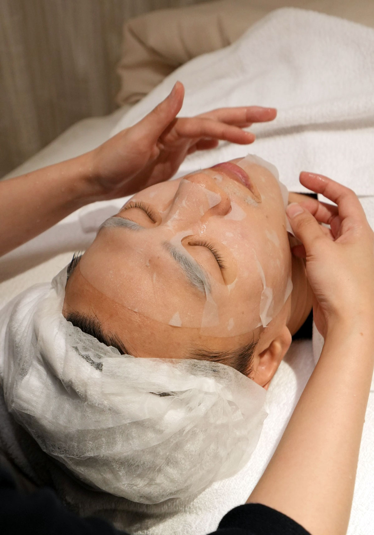 施打完韓國音波雙機後的流程-修復鎮定面膜