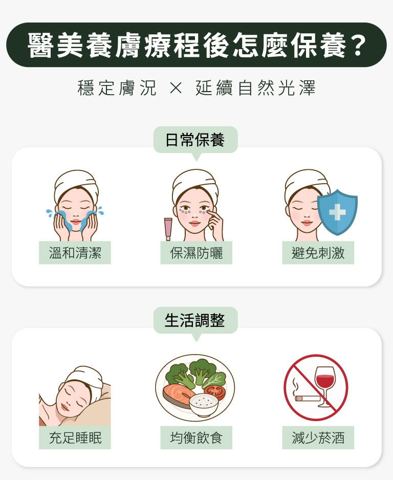 醫美養膚療程後怎麼保養