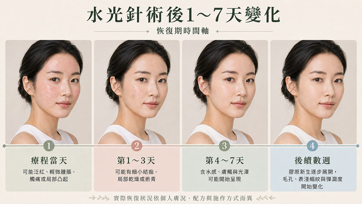水光針恢復期1-7天變化